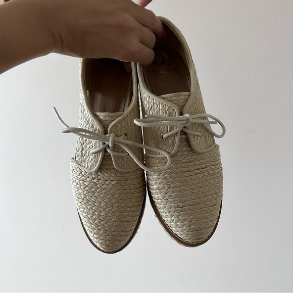 Shelleys London | Rattan Runser Woven Oxford-Style Wedges - Picture 4 of 4